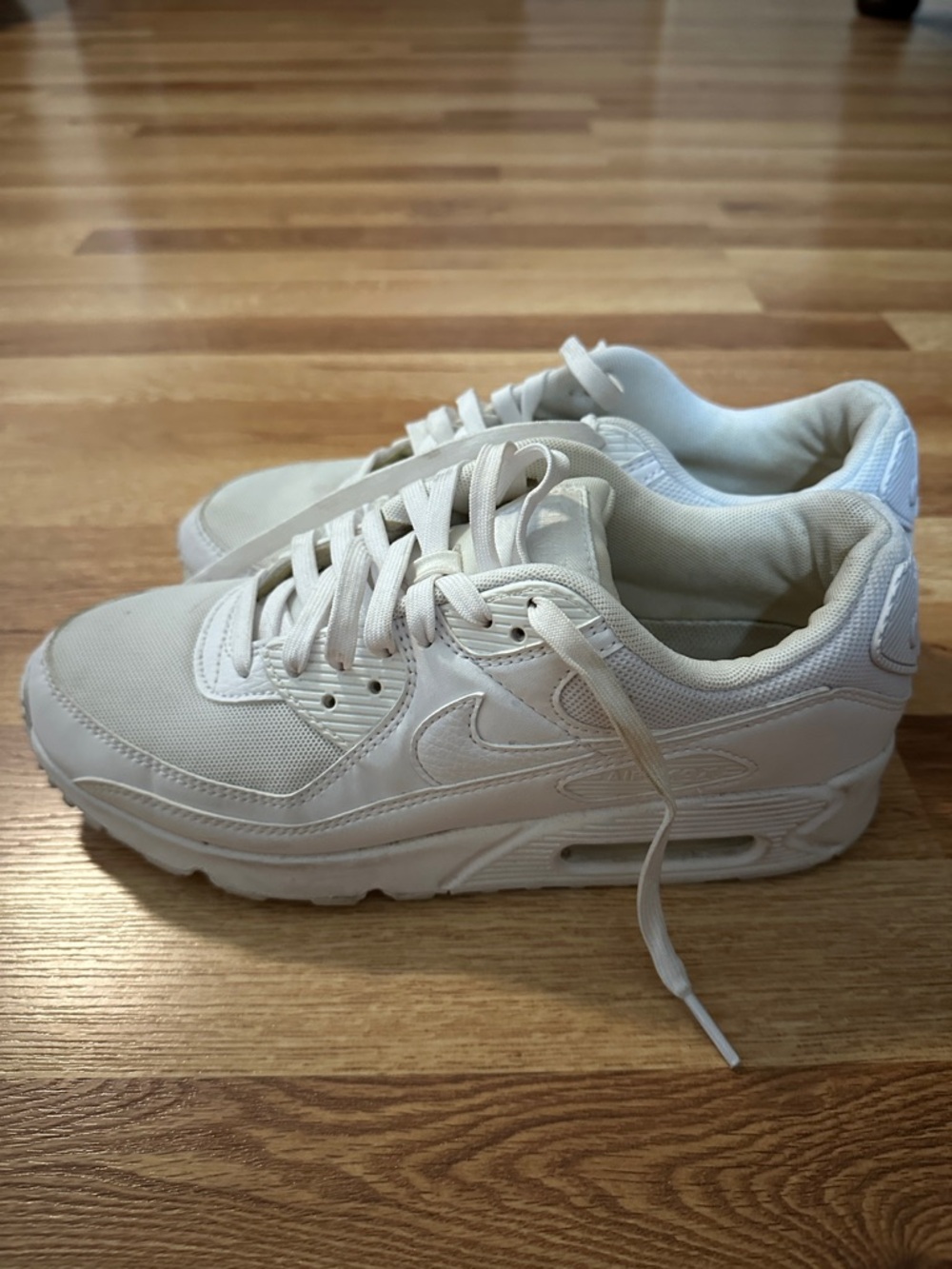 Nike White Low-Top Lace-Up Sneakers